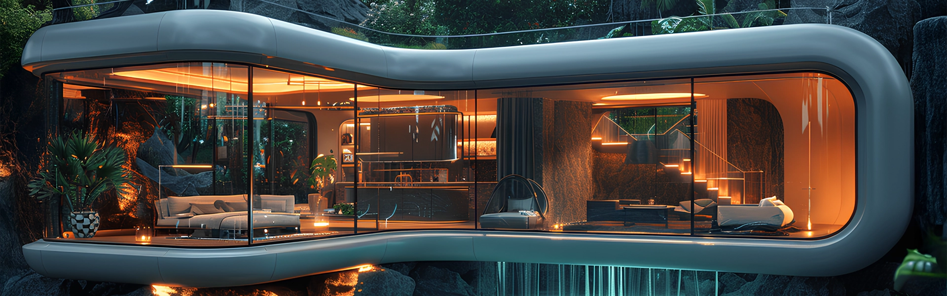 smart home futuristic Hyper realistic